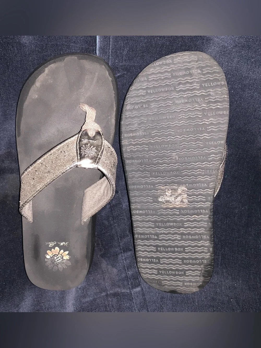 Yellow Box sandals. - Picture 2 of 5